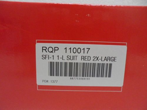 RaceQuip 110017RQP 110 Series 1-Piece Fire Suit, SFI-1, Red, 2XL, US $155.00, image 2