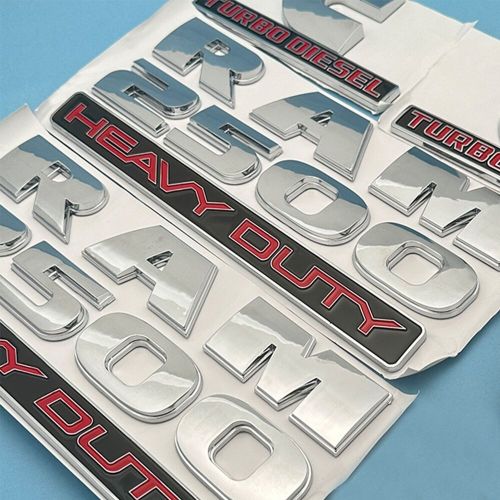4x Fender Door Emblem For RAM 2500 Heavy Duty Cummins Turbo Diesel Badges Chrome, US $43.99, image 4