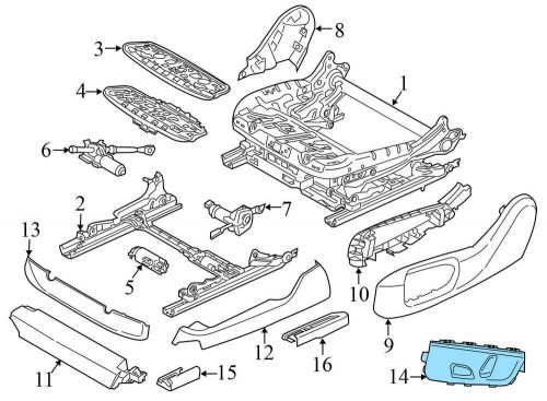 2015-2019 BMW X6 - Front Right SEAT Adjustment Switch 9347418, US $52.99, image 2
