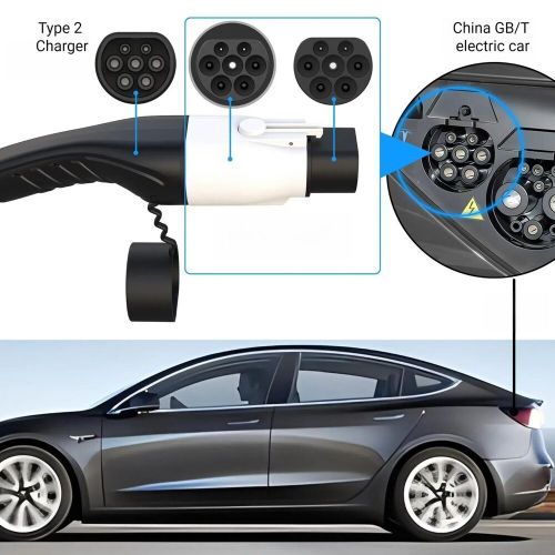 EV Charging Adapter for Chinese EVs, IEC 62196 Type 2 to GB/T, 22kW, Three Phase, US $69.00, image 4
