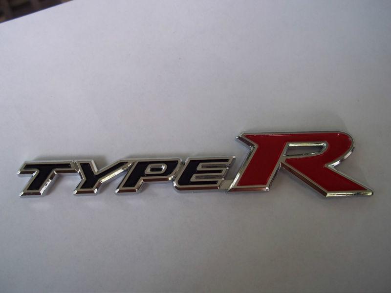 Honda typer type r racing chrome trunk badge emblem  usa seller