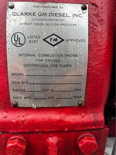 Detroit Diesel DDFP-04AT CLARKE , 4-71, Centrifugal Fire Pump . RUNS PERFECT, US $8,500.00, image 6