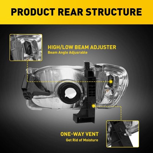 For 2001-2004 Toyota Tacoma Chrome Headlights Assemblies & Left Right Side, US $80.99, image 16