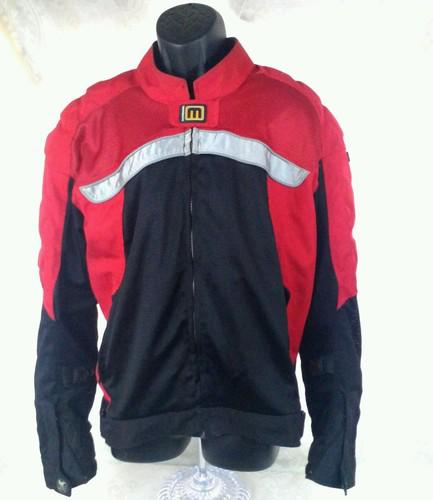 MENS MOTORCYCLE JACKET MOTOBOSS RED SHARP 2XL, US $50.00, image 2