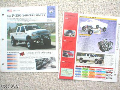 1999 Ford F350 / F-350 SUPER DUTY PickUp Truck IMP Brochure, US $8.00, image 2