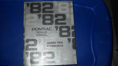 1982 pontiac grand prix service shop repair manual oem