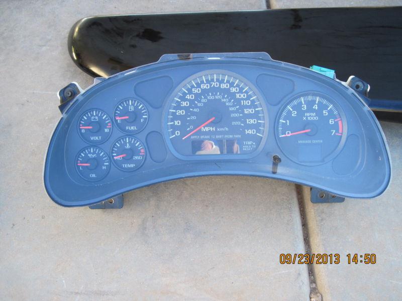 2001 monte carlo ss chevy impala 140 mph dash instrument cluster gauge speedo