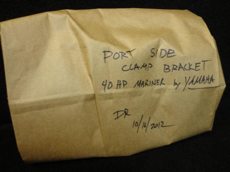 USED PORT SIDE CLAMP BRACKET -40HP MARINER by YAMAHA- 40ELO 6E9-OUTBOARD, US $37.49, image 4