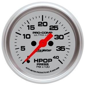 Autometer 2in. hpop press; 0-4k psi; fse; powerstroke