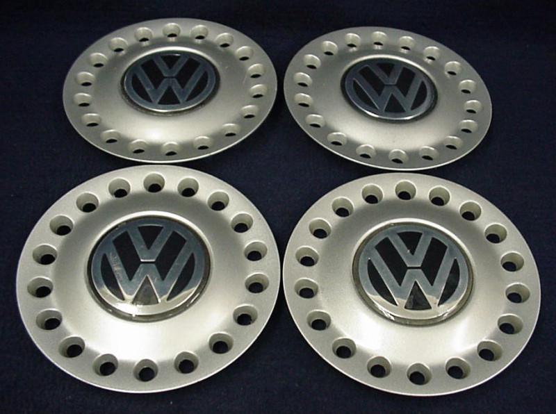 Buy VOLKSWAGEN BEETLE 9805 SILVER CENTER CAPS SET 4 FITS THE 16" 6