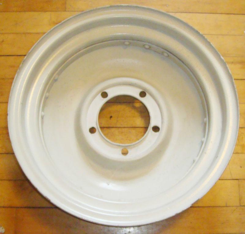 Original steel 16x4.00 kelsey hayes? solid disc rim for slat grill willys jeep