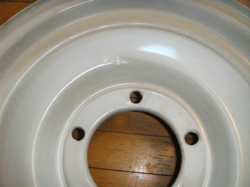 Original Steel 16x4.00 Kelsey Hayes? Solid Disc Rim for Slat Grill Willys Jeep, US $350.00, image 3