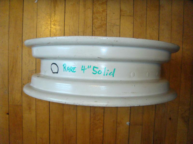 Original Steel 16x4.00 Kelsey Hayes? Solid Disc Rim for Slat Grill Willys Jeep, US $350.00, image 7