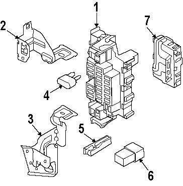 Nissan 243113ub0a genuine oem factory original fuse & relay box