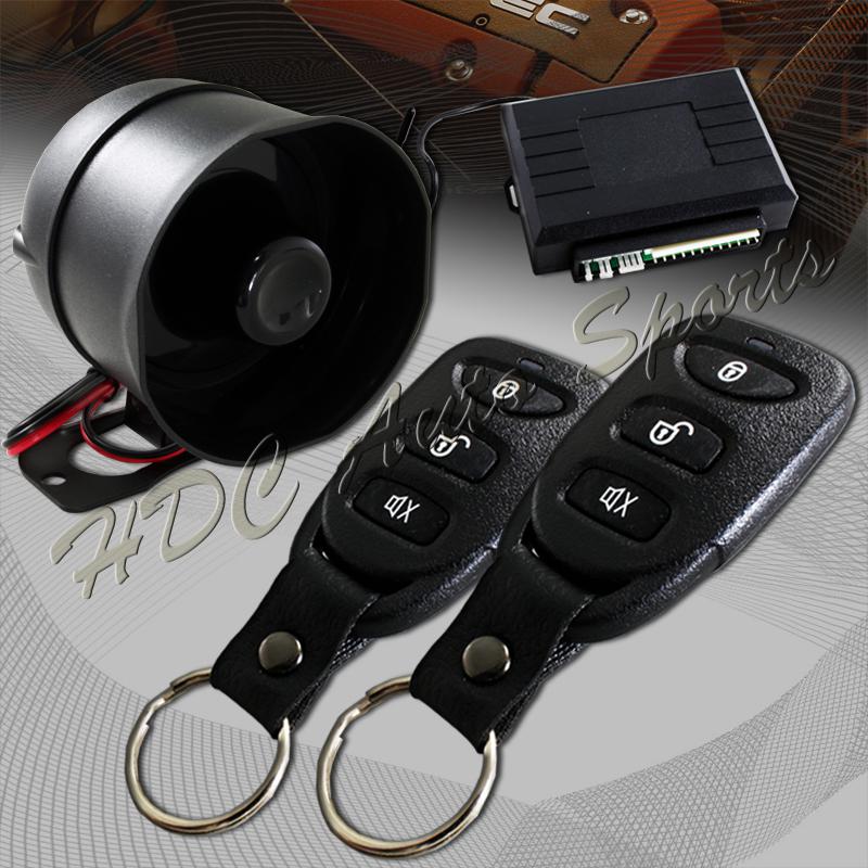 1-way remote car/truck security alarm+searching w/3 button remote pvc keychain