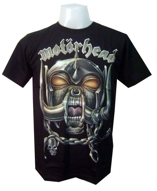 New motorhead skull chain punk heavy metal rock music biker t-shirt mens sz s