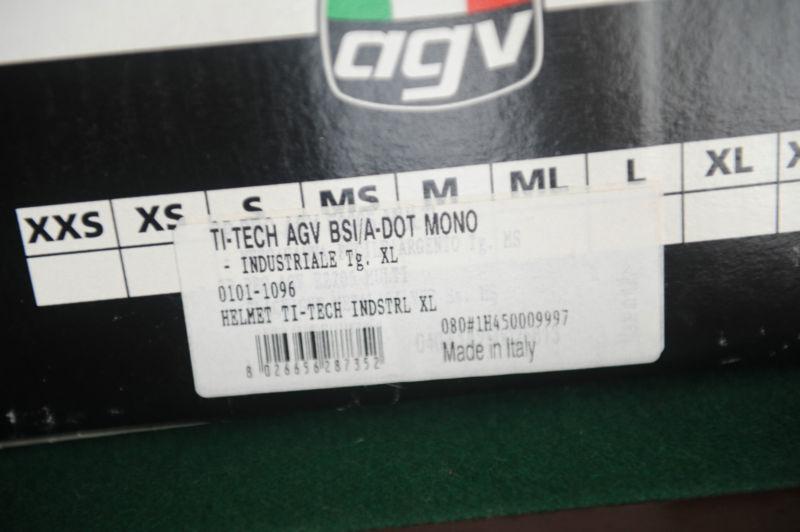 New AGV Ti-Tech Industrial Collector's Helmet XL X-Large, US $625.00, image 7