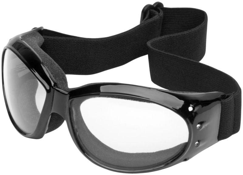 River road eliminator goggles clear lens motorcycle riding glasses & eyewear