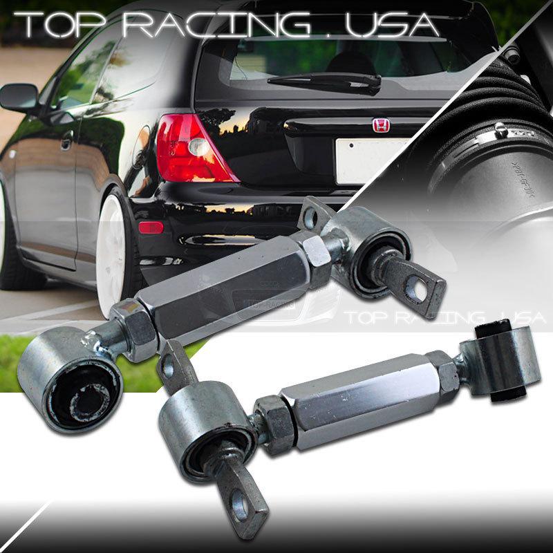 Ikon honda / acura adjustable lower control arm rear camber kit silver