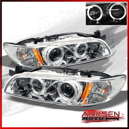97-03 grand prix 1pc halo projector head lights front lamp + corner signal 2in1