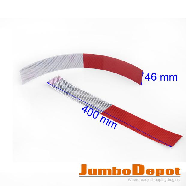 Red & Silver Caution Reflective Strip Tape Sticker Universal For Car Motorcycle, US $12.99, image 5