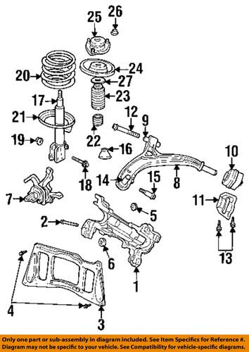 Mopar oem 6507416aa front suspension-engine cradle bolt