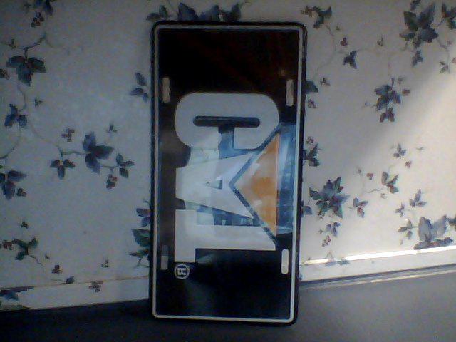Cat caterpillar metal license number plate auto