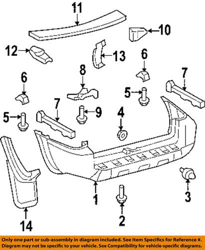 Toyota oem 5258835020 rear bumper-upper retainer