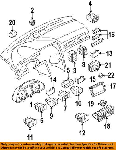 Audi oem 4f0941509 cluster & switches-hazard switch