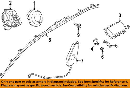 Mazda oem kd3557k00b02 air bag module