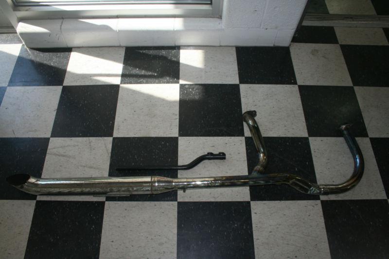 Harley davidson 2 into 1 shovelhead exhaust system