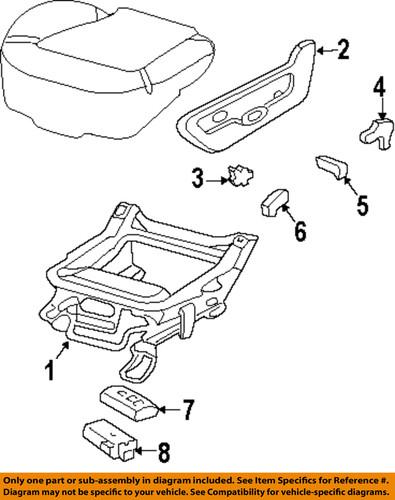 Ford oem 6l2z7862187cab seats & tracks-side trim panel