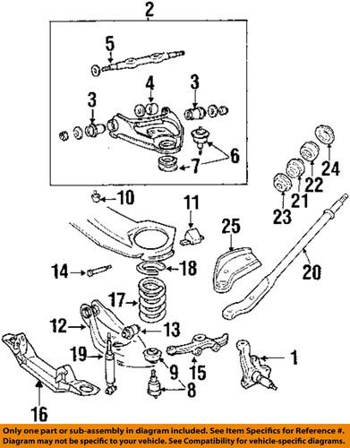 Dodge oem 5015689aa front suspension-strut rod rear bushing