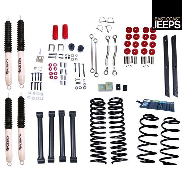 18415.42 rugged ridge 4-inch lift kit with shocks, 04-06 jeep lj wrangler