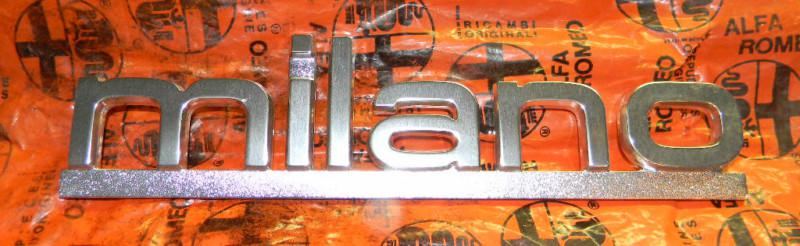 Alfa romeo milano rear emblem 