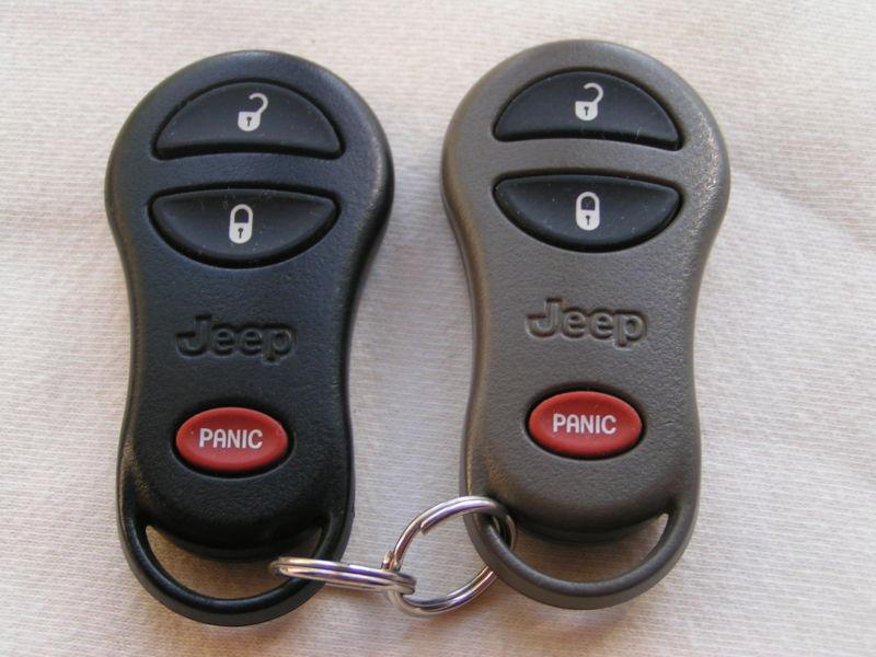 Matched pair  1999-2004 jeep grand cherokee remote transmitter gq43vt9t keyless