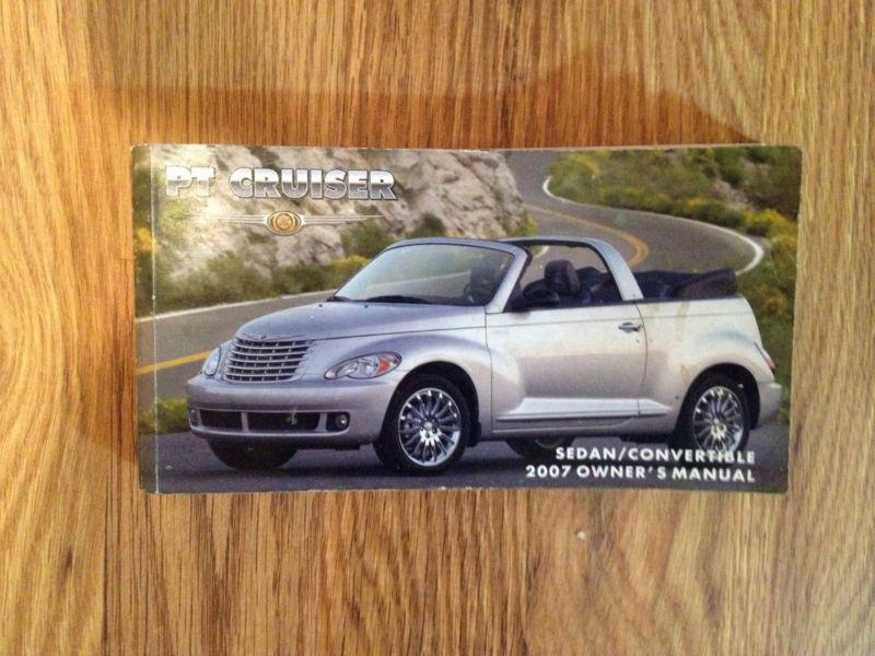 2007 chrysler pt cruiser owners manual..book only...free shipping!!!