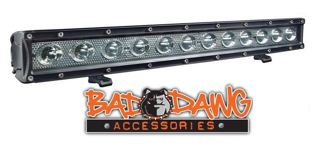 Led light bar (single row) 20" inches long (12 piece) 60 watt w/wiring ~(black) 