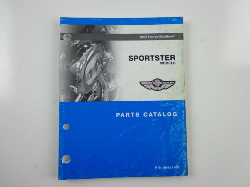 Buy Harley Davidson 2003 Sportster Models Parts Catalog 9945103 in Not