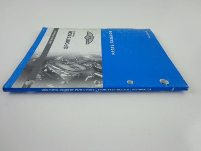Buy Harley Davidson 2003 Sportster Models Parts Catalog 9945103 in Not