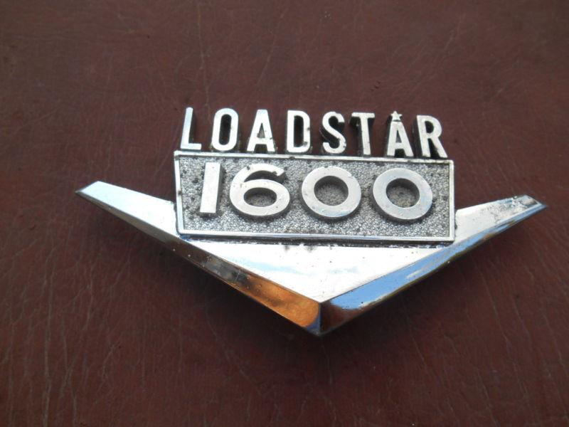 1960 s era internation loadstar 1500 chrome emblem 2 pins