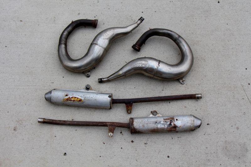 Buy Yamaha Banshee Fatty FMF exhaust pipes & silencers CHROME + spark