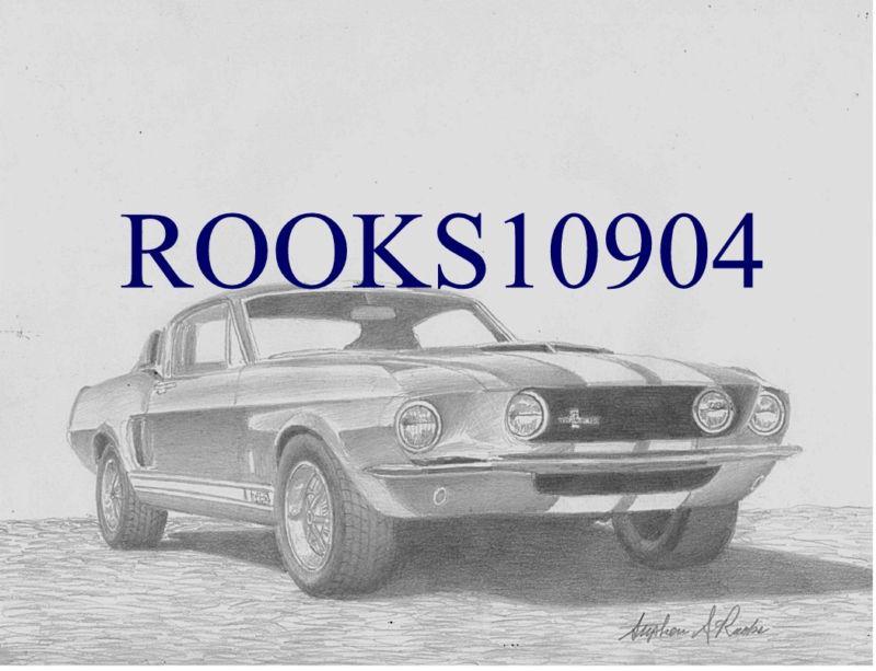 1967 shelby gt-350 muscle car art print     