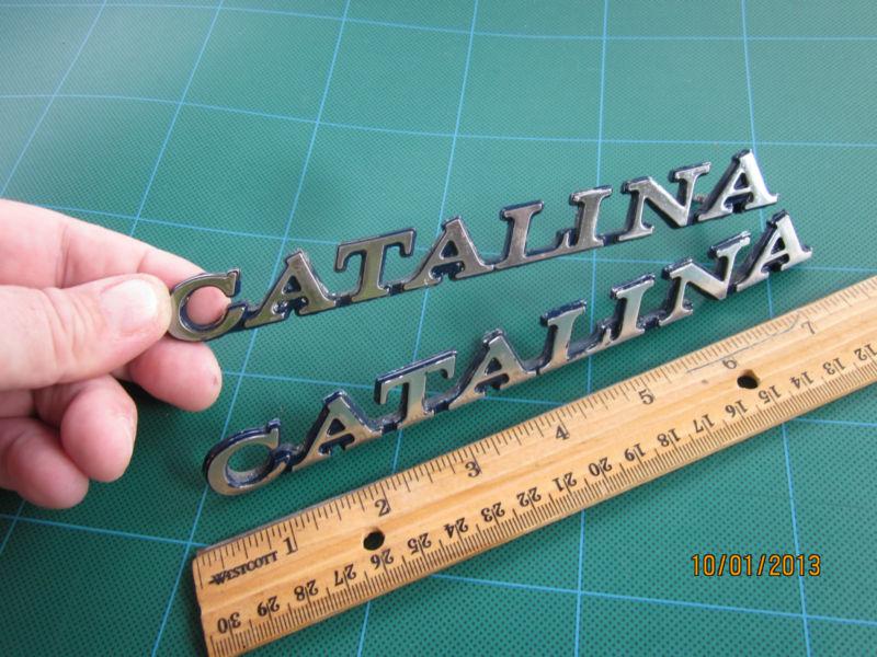 1970 s 77 - 79 pontiac catalina emblems script vintage...nice set