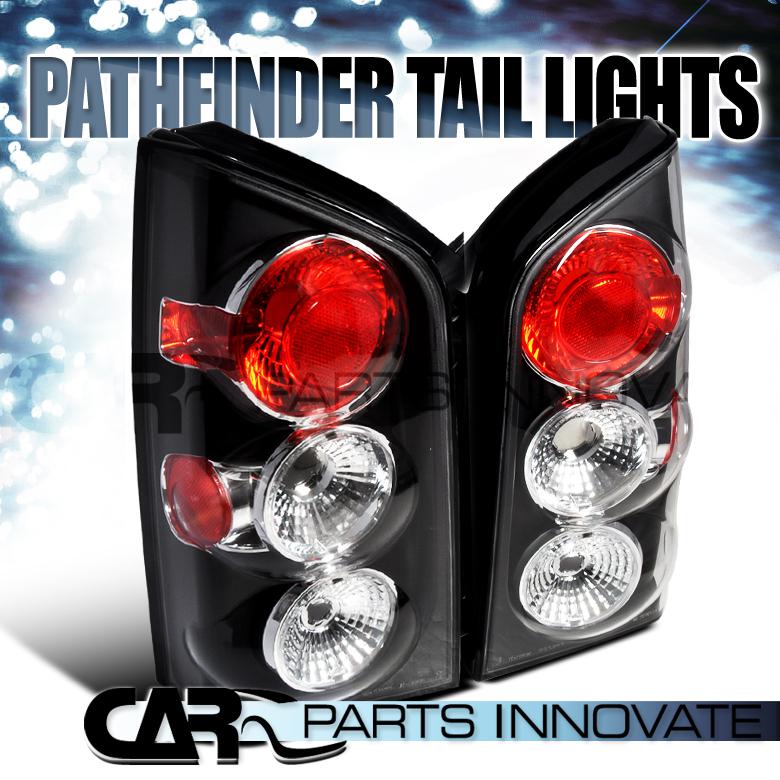 Nissan 05-12 pathfinder tail lights brake rear lamp altezza black