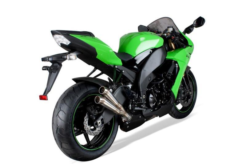 Kawasaki zx10r 08-10 speedpro exhaust motogp twincan slipon muffler can silencer