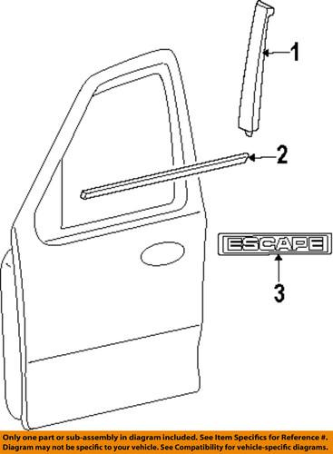 Ford oem bl8z7821452ba front door-belt weather strip