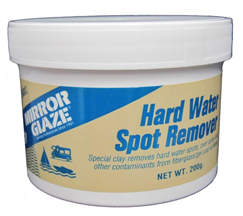 Meguiar's mirror glaze hard water spot remover clay boat marine rv