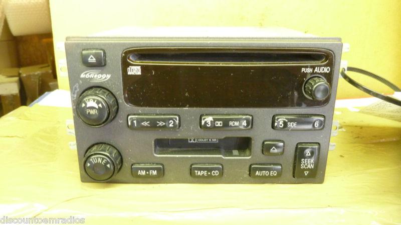 01-06 hyundai santa fe monsoon am fm radio cd cassette player 12220029 *