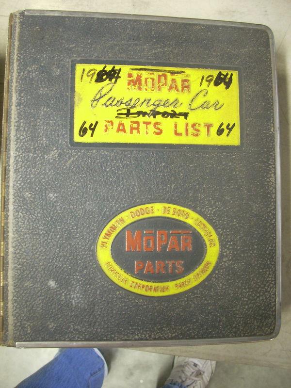 Find 1975 75 Mopar Dodge Chrysler Plymouth Dodge Parts Book Manual